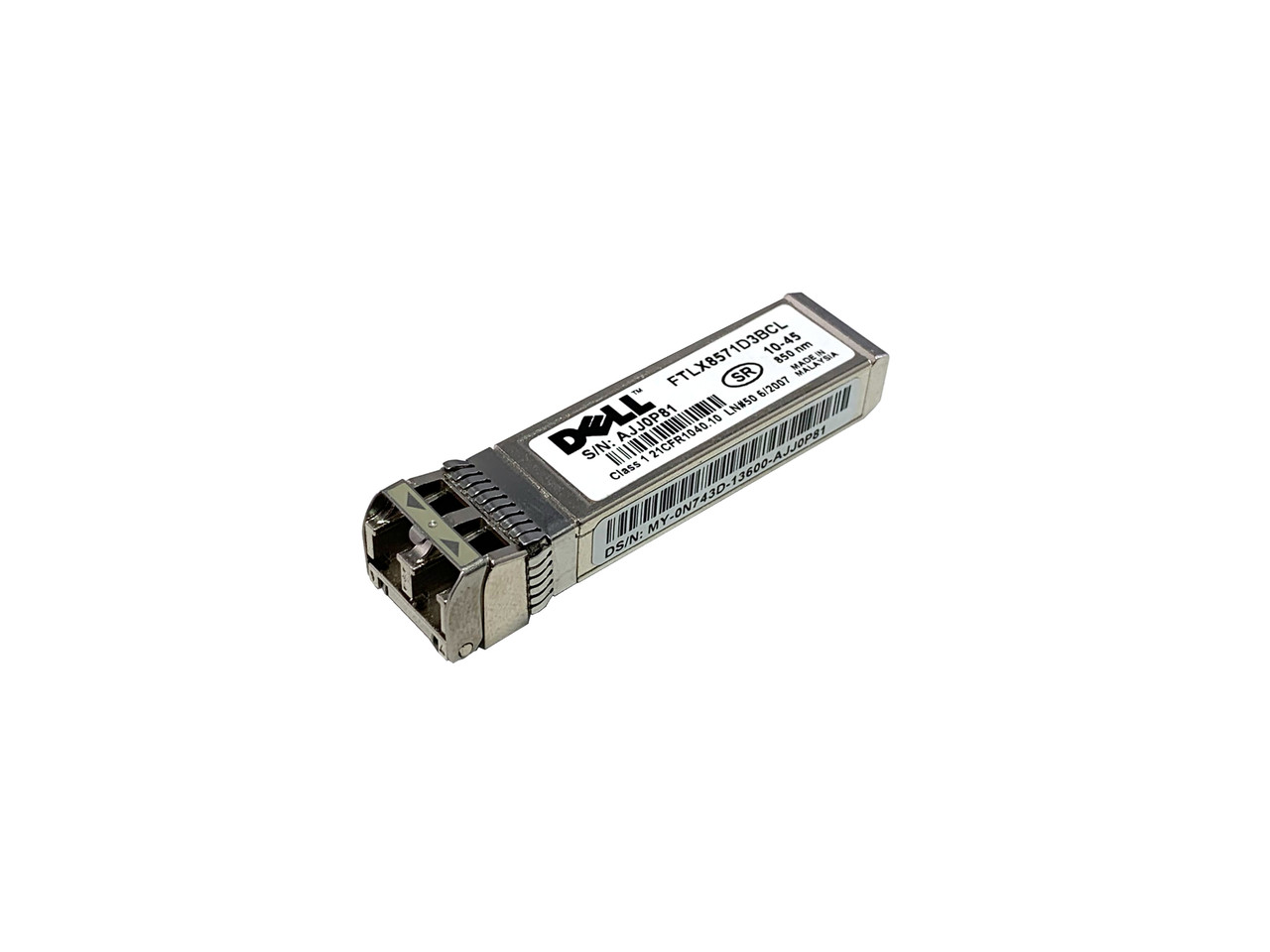 DELL 10gbase-SR SFP+ Transceiver, (fr die DELL Server), FTLX8571D3BCL (0N743D) thumbnail
