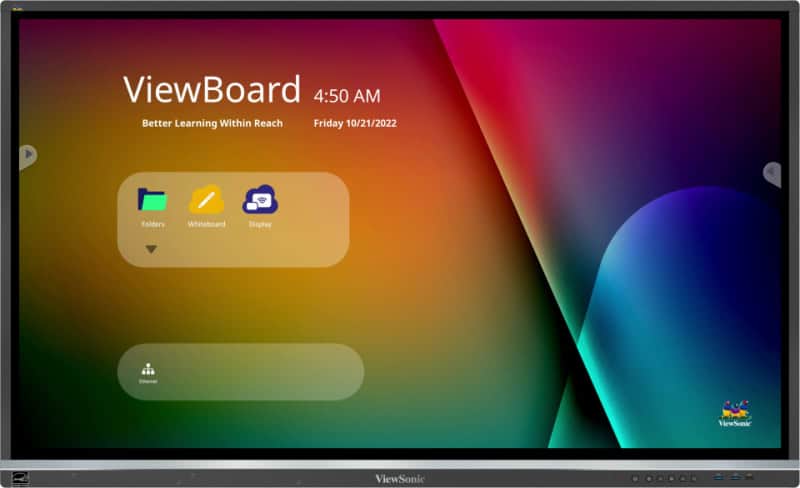 Viewsonic IFP5550-5 interactive whiteboard 139,7 cm (55) 3840 x 2160 Pixels Touchscreen Zwart HDMI (IFP5550-5) thumbnail