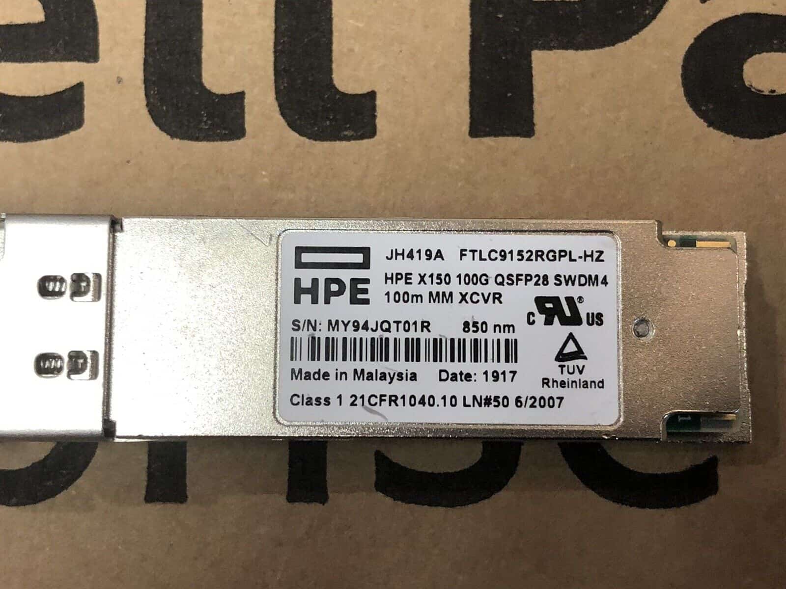 HP X150 100G QSFP28 LC SWDM4 (JH419A-RFB) thumbnail