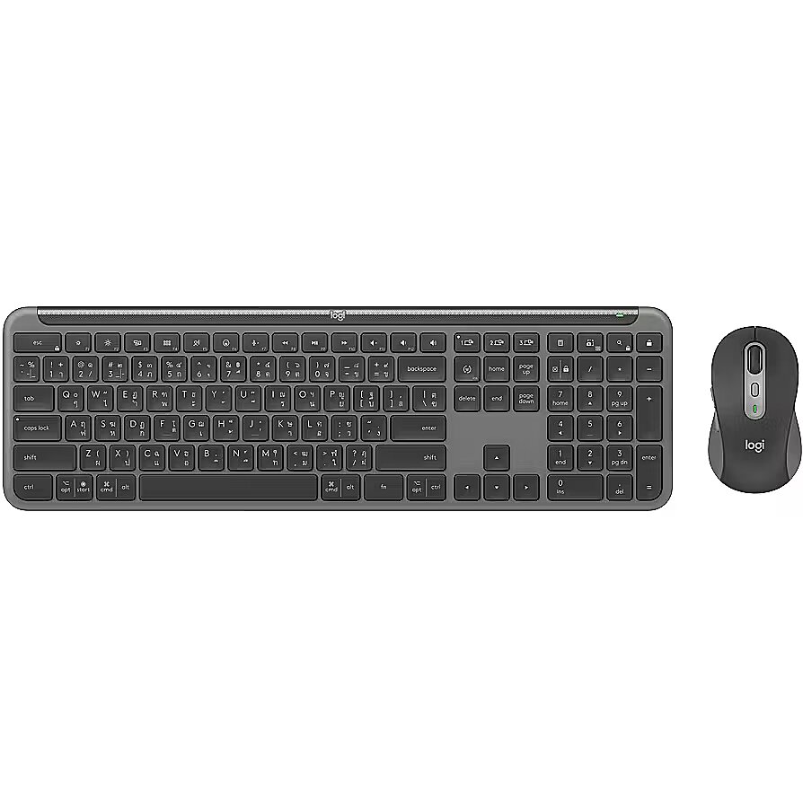 Logitech Signature Slim Combo MK950 - Tastatur-und-Maus-Set - 100% - full size - kabellos - Bluetooth 5.1 LE - QWERTY - Spanisch (920-012486) thumbnail