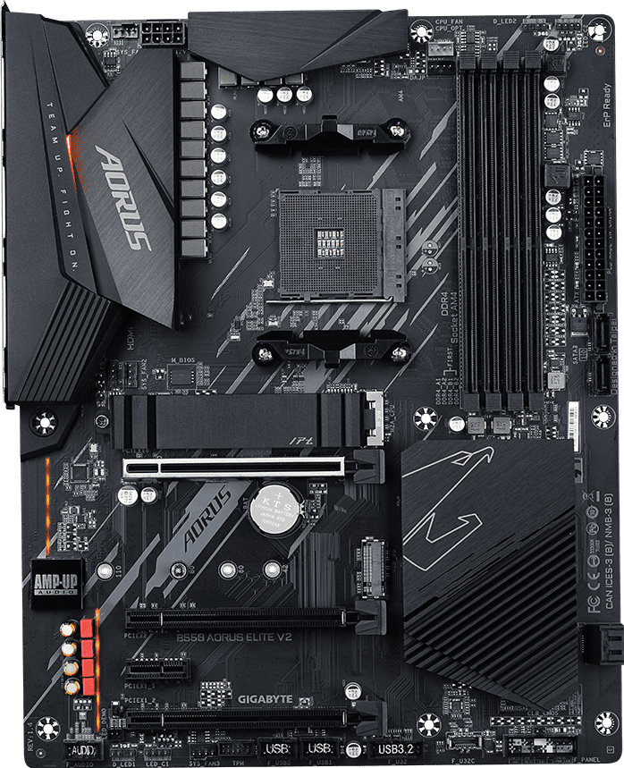GIGABYTE B550 AORUS ELITE AX V2 -AM4 -ATX (B550AORUSELITEAXV2) thumbnail