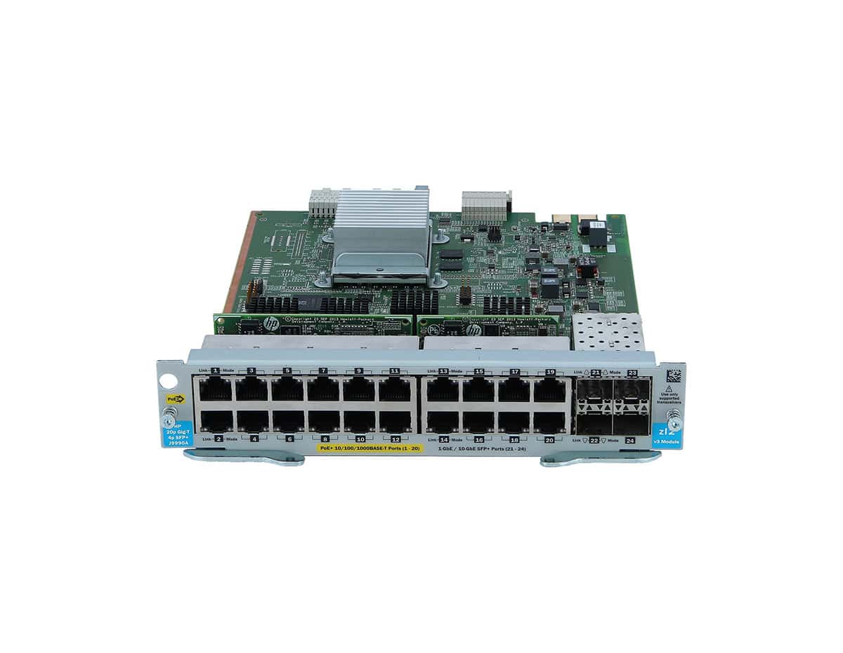 HPE 20-Port 10/100/1000Base-T Poe+ / 4-Port 1G/10Gbe Sfp+ Module (Bulk) (J9990A-B) thumbnail