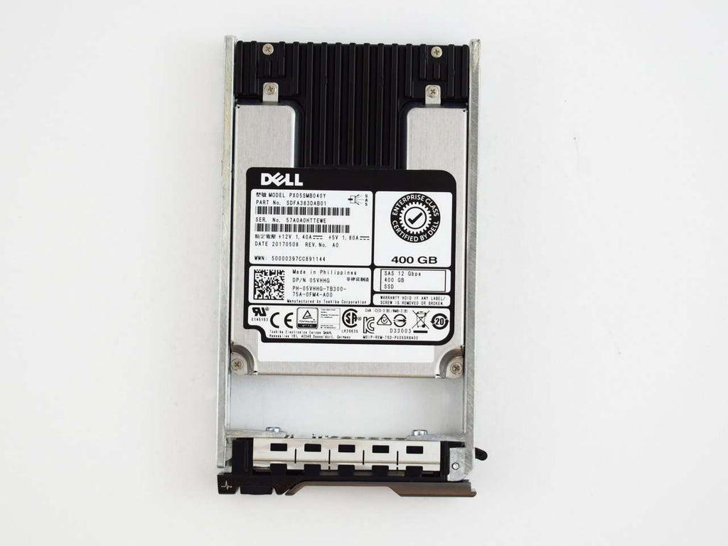 Dell 400GB 12G 2.5 MLC SAS WI SSD w/G176J Caddy 08FKXC (5VHHG-R4) thumbnail