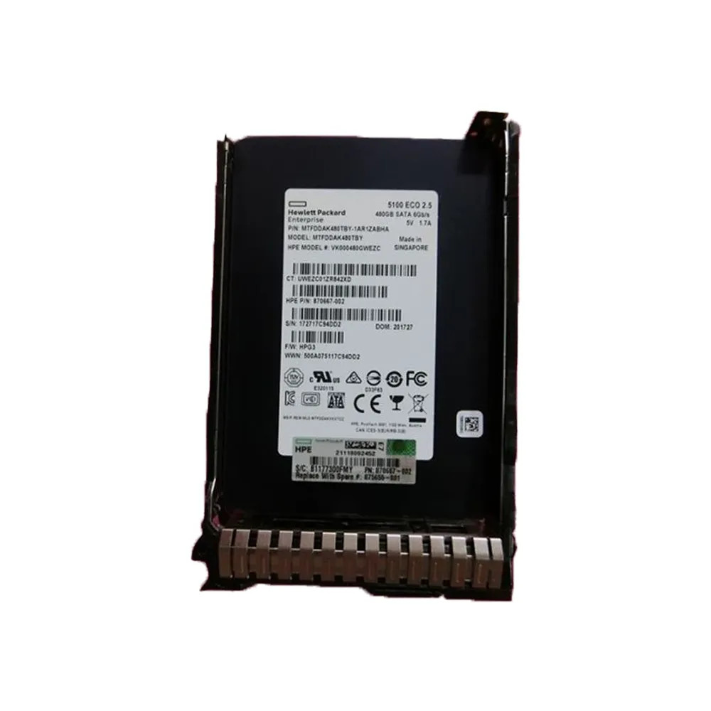 HP 480GB SATA RI SFF SC DS SSD (VK000480GWEZC-RFB) thumbnail