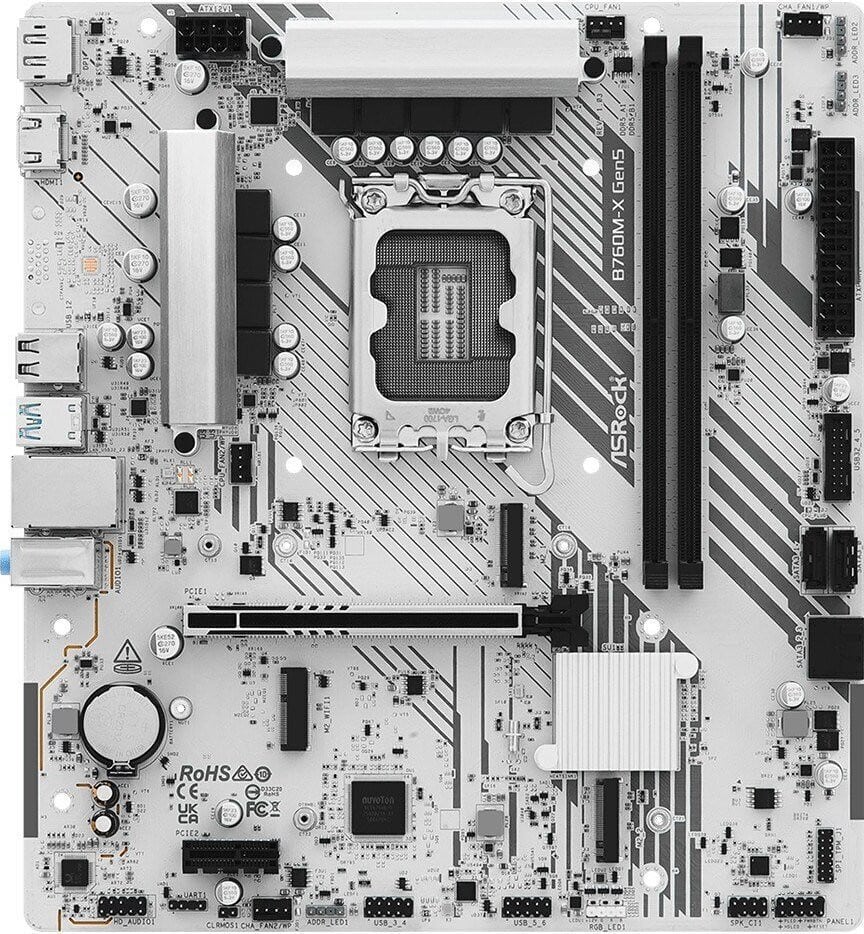 ASRock Motherboard B760M-X GEN5 /B760/DDR5/SATA3/M.2/USB3.0/PCIe5.0/S.1700/mATX (B760M-X GEN5) thumbnail