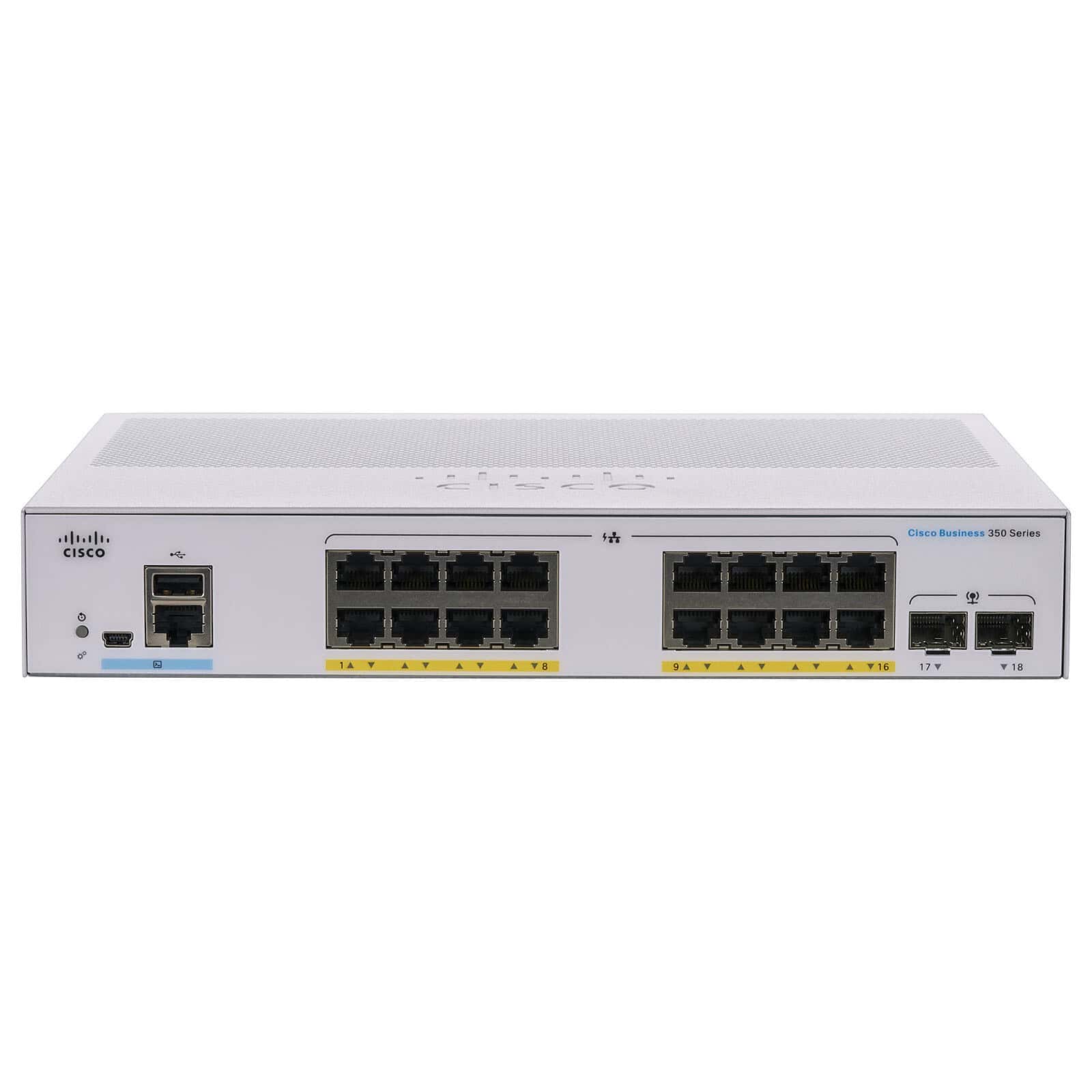 Cisco CBS350-16T-2G Switch (CBS350-16T-2G) thumbnail