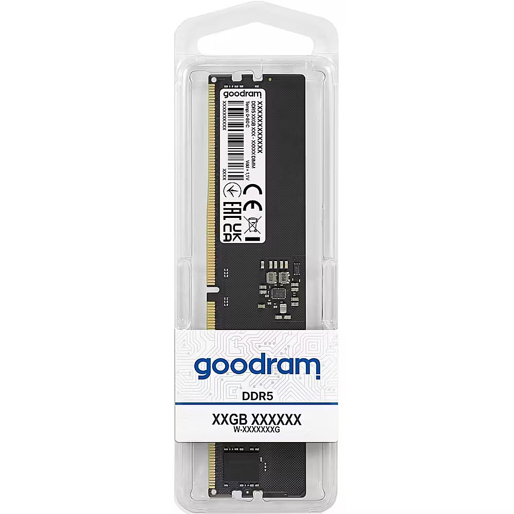 GOODRAM 16GB 4800MHz PC5-38400U CL40 DDR5 DIMM (GR4800D564L40S/16G) thumbnail