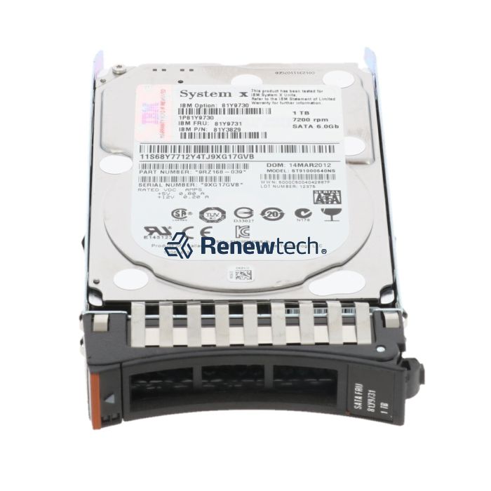 Lenovo 1TB 7.2K 6Gbps NL SATA 2.5in SFF HS HDD (81Y9848) thumbnail