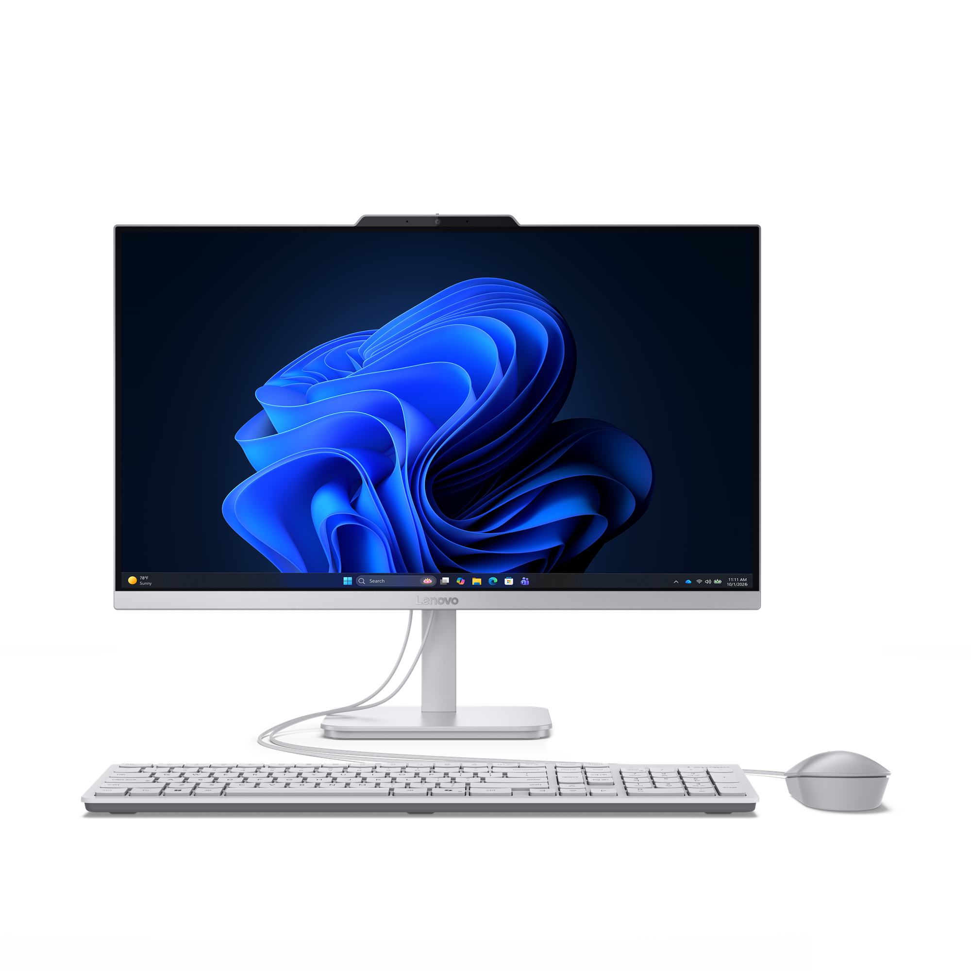 Lenovo A105 24 AMD Ryzen™ 5 40 60,5 cm (23.8") 1920 x 1080 Pixels Alles-in-één-pc 8 GB LPDDR5-SDRAM 512 GB SSD Windows 11 Home Wi-Fi 6 (802.11ax) Grijs (F0JS0029GE) thumbnail