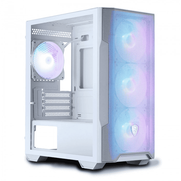 MSI MAG forGE M100R WHITE MATX Case with Window, without Power Supply (306-7G20W21-HH9) thumbnail