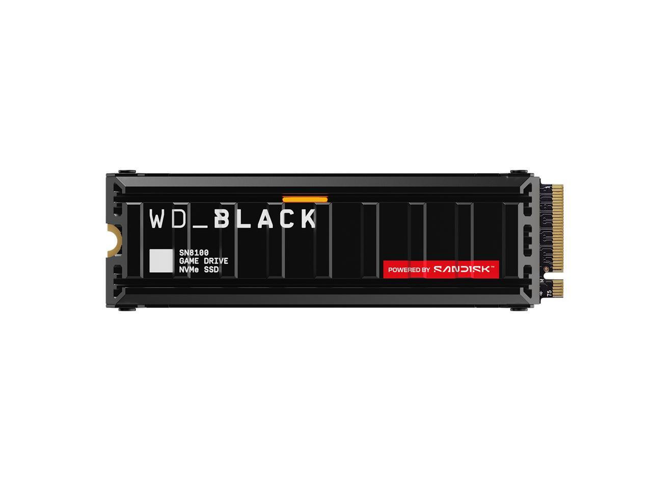 Sandisk WD BLACK SN8100 NVMe SSD POWERED by SANDISK 1 TB, with Heatsink (WDS100T1XHM) thumbnail