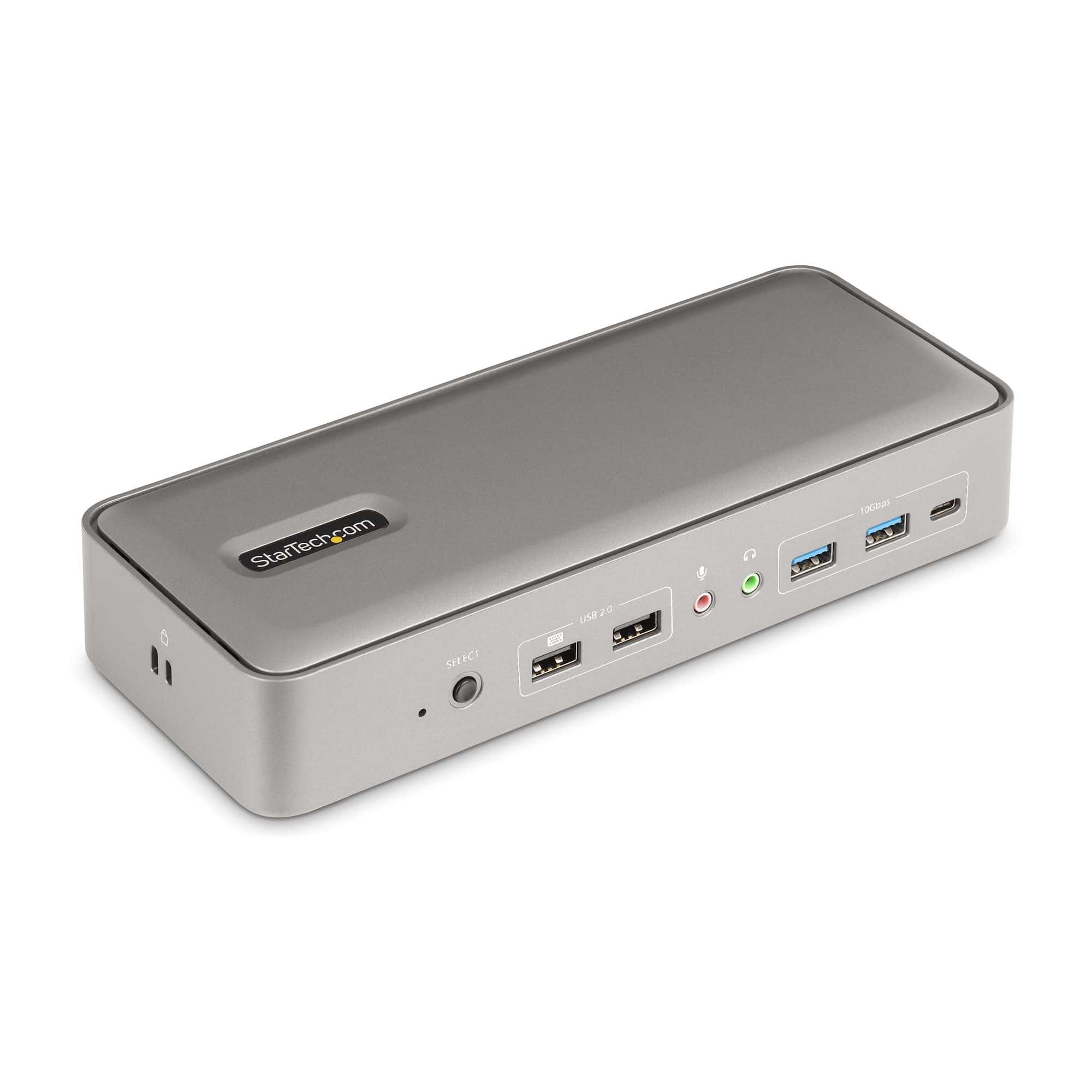 StarTech Dual-laptop Usb-c Kvm Docking Station - Dual Monitor 4k 60hz Displayport Dock - 5-port Usb Hub - 2-host Kvm Dock - Spac (129N-USBC-KVM-DOCK) thumbnail