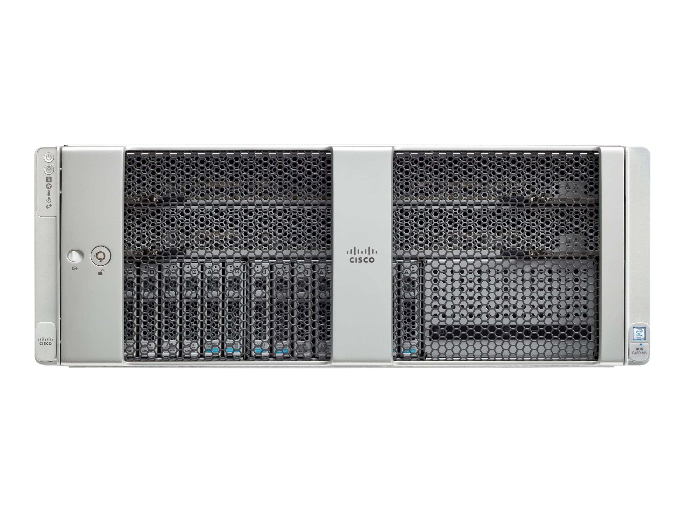 Cisco UCS C480 M5 Std Base Chassis W/o CPU Mem HDD PCIe PSU (UCSC-C480-M5) thumbnail