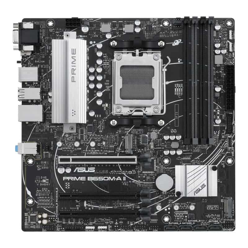 ASUS PRIME B650M-A II-CSM moederbord AMD B650 Socket AM5 micro ATX (PRIME B650M-A II-CSM) thumbnail