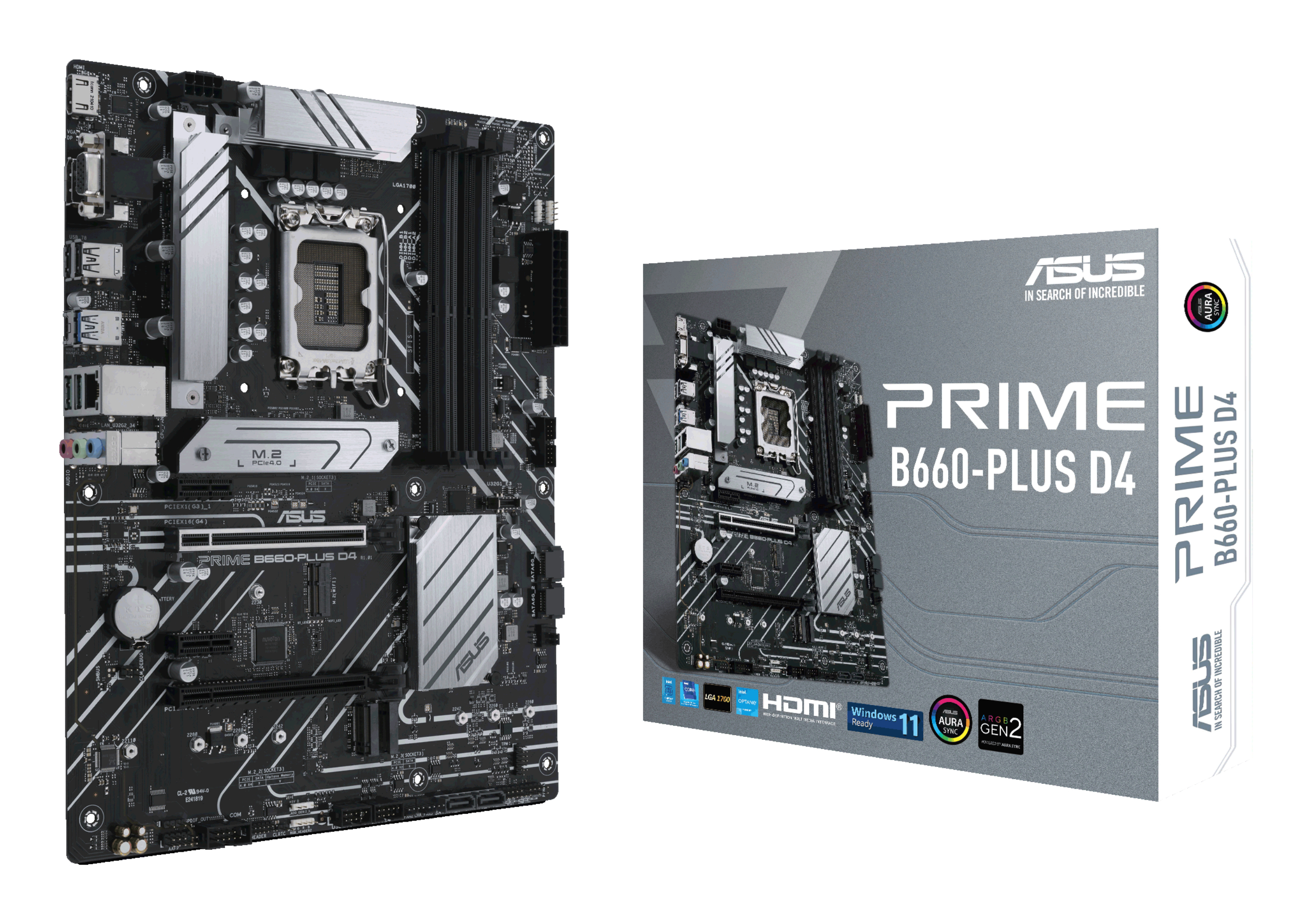 ASUS PRIME B660-PLUS D4 Intel B660 LGA 1700 ATX (PRIME B660-PLUS D4) thumbnail