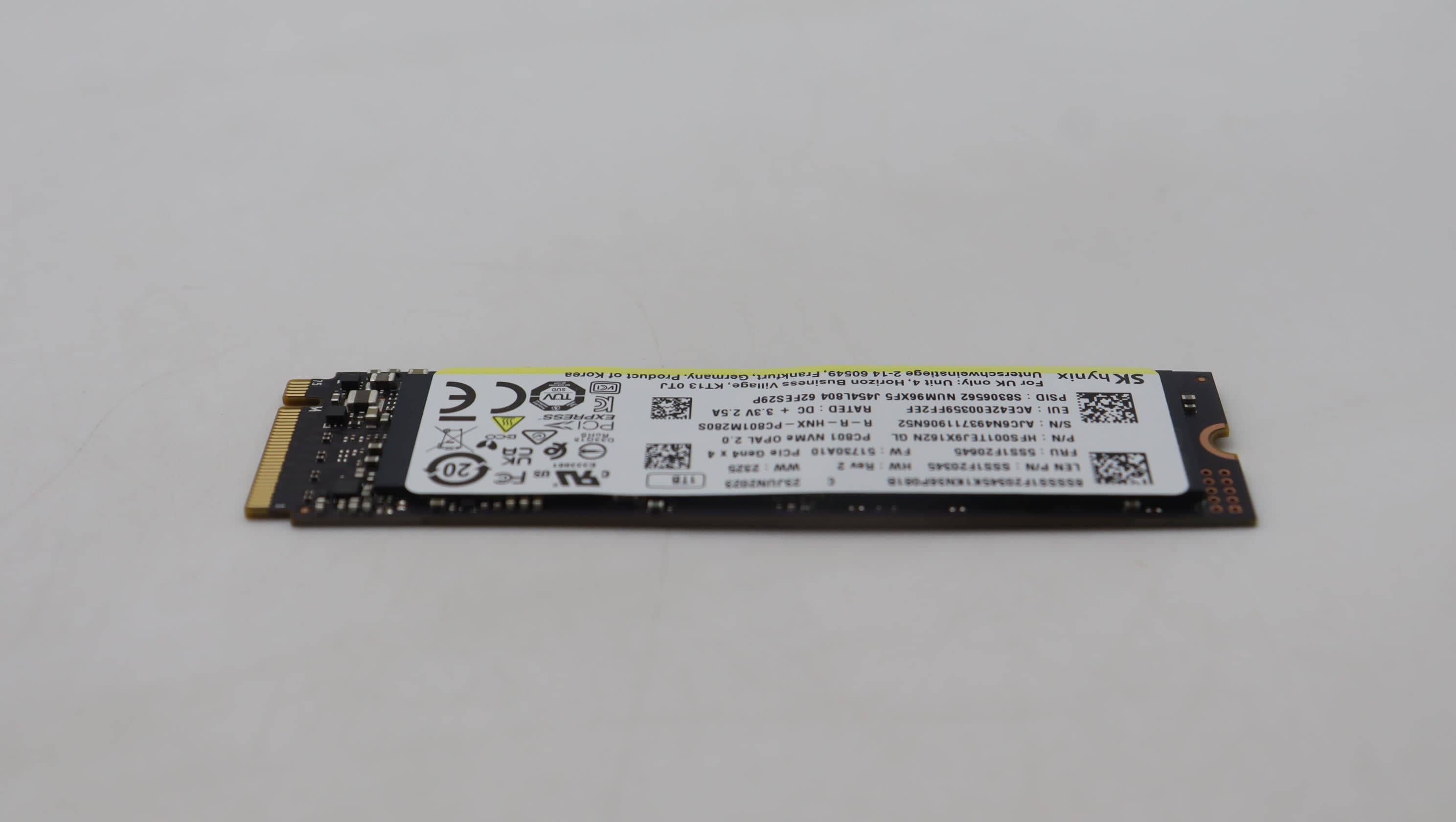 Lenovo SSD 1TB M.2 2280 PCIe 4x4 NVMe OPAL (5SS1D71752N) (5SS1D71752N) thumbnail