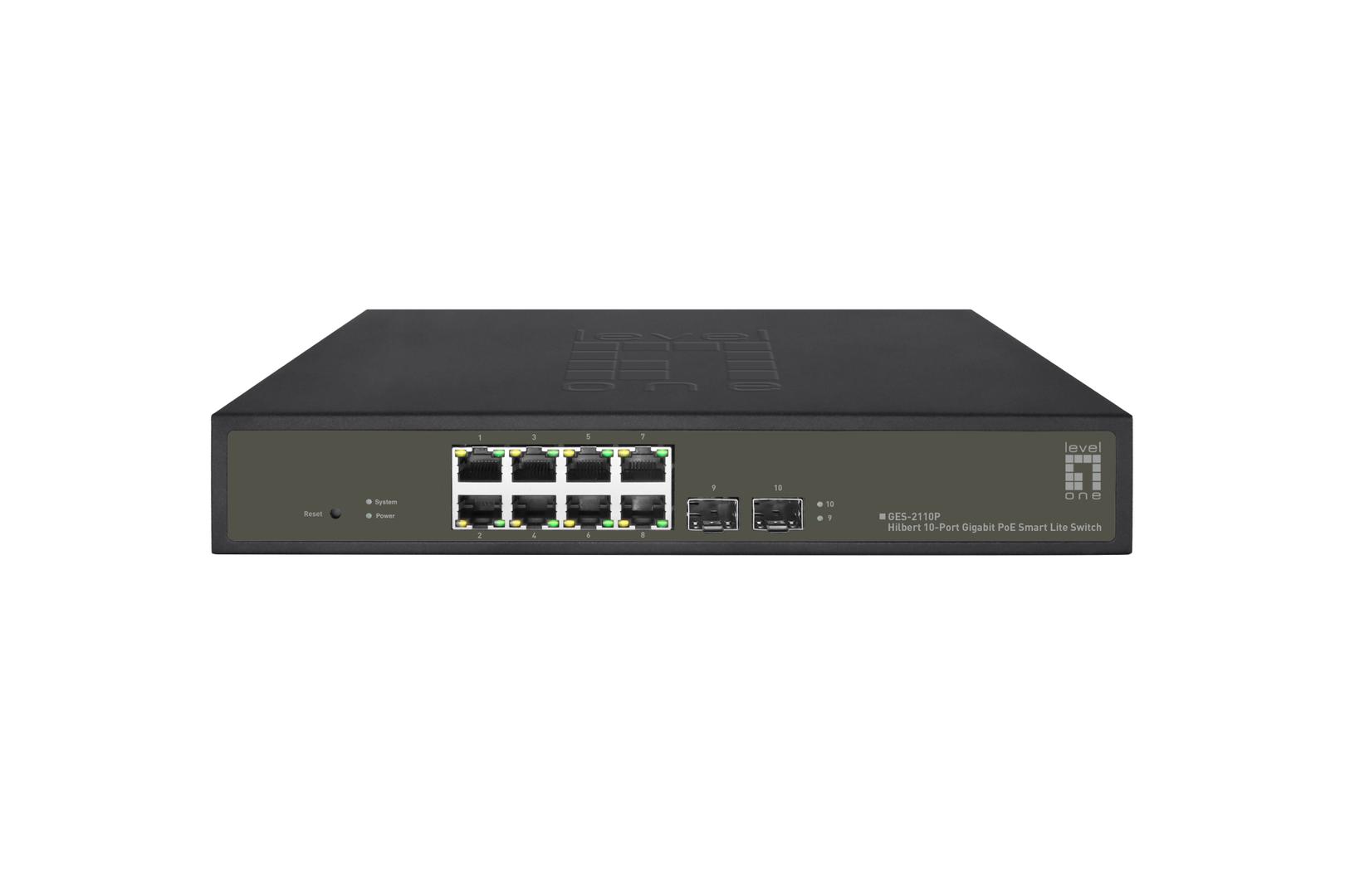 LevelOne GES-2110P 10-Port Gigabit PoE Switch (52090903101) thumbnail