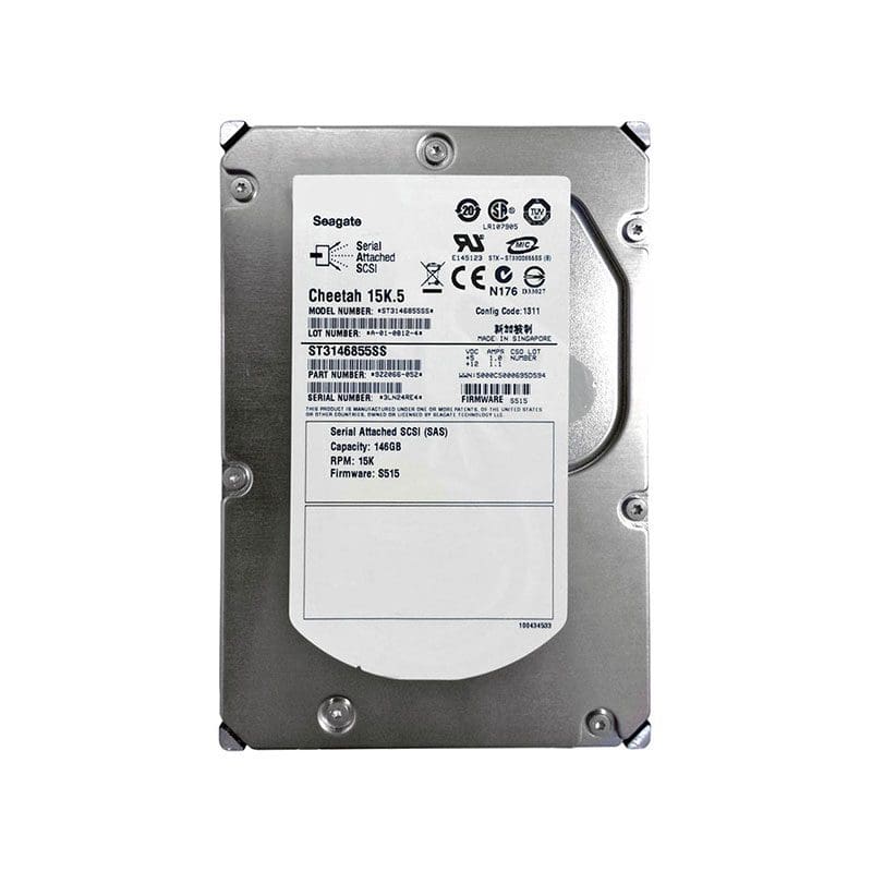 Seagate Cheetah 15K.5 ST3146855SS 146.8GB 15K RPM SAS 3Gb/s 512n 16MB 3.5 Hard Drive (ST3146855SS) thumbnail