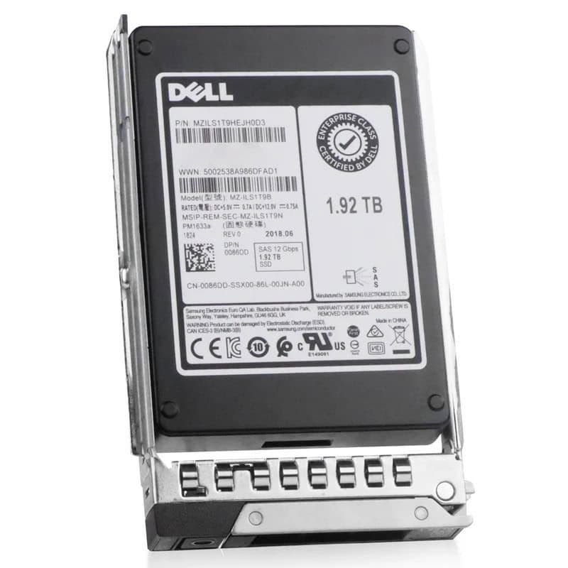 Dell G14 400-BBQQ 1.92TB 1 DWPD SAS 12Gb/s 3D TLC V-NAND 2.5in Refurbished SSD (0086DD_DELLG14_SR_16) thumbnail