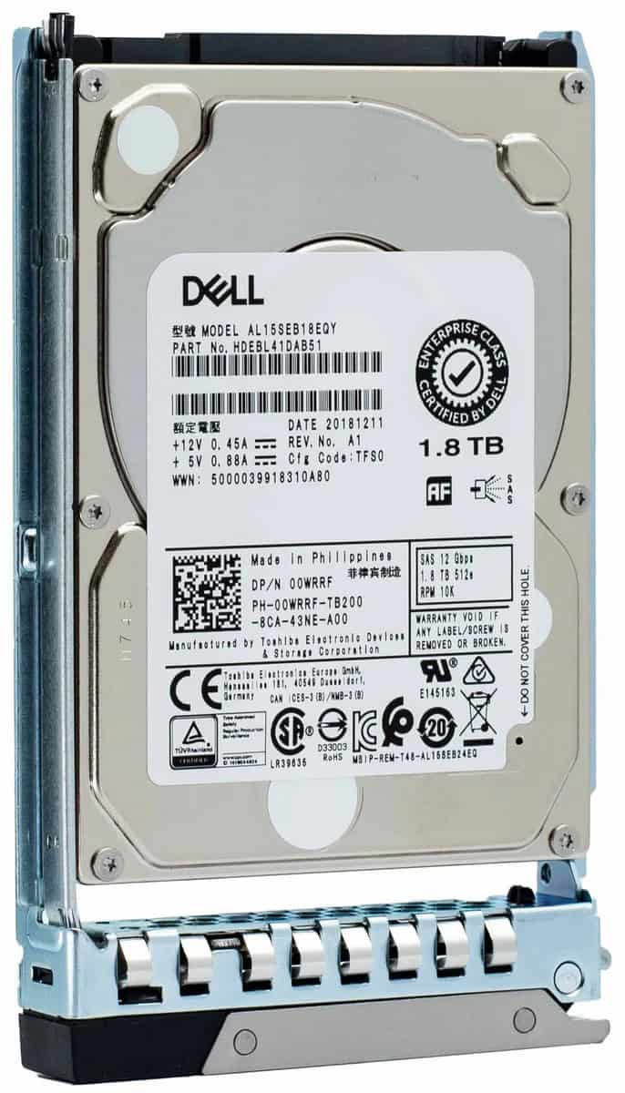 Dell G14 400-ANUD 15.36TB 1 DWPD SAS-4 24Gb/s Read Intensive 3D TLC 2.5in Refurbished SSD (019VGM_DELLG14_SR_10) thumbnail