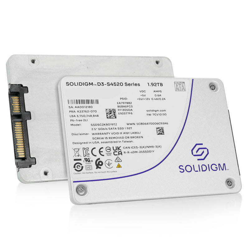 Dell G13 071K37 1.92TB 3 DWPD SATA 6Gb/s MLC 2.5in Solid State Drive (071K37_DELLG13) thumbnail