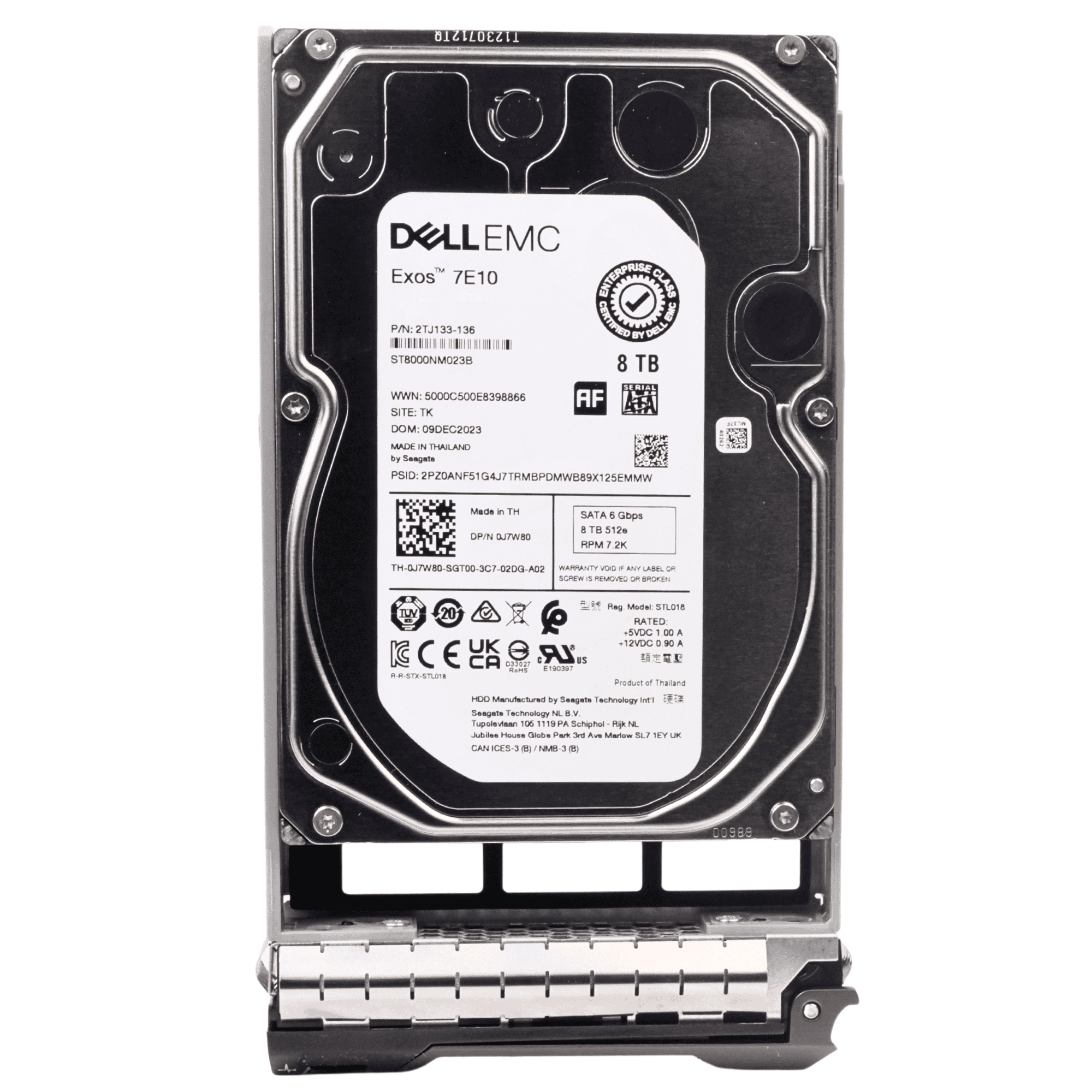 Dell G13 0NPN97 8TB 7.2K RPM SATA 6Gb/s 512e 256MB 3.5in HDD (0J7W80_DELLG13_NB_10) thumbnail