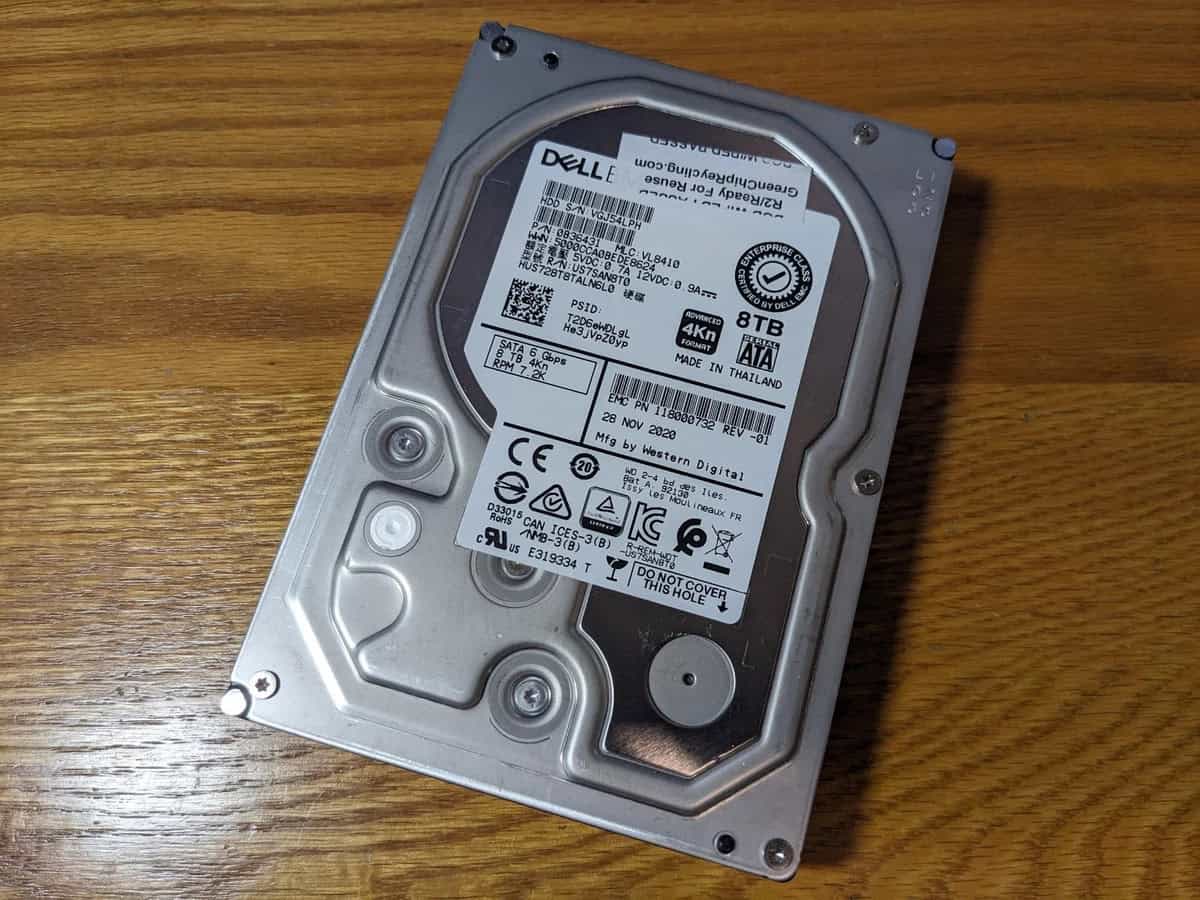 Dell G13 4WXV5 8TB 7.2K RPM SATA 6Gb/s 512e 256MB 3.5in HDD (0J7W80_DELLG13_NB_4) thumbnail