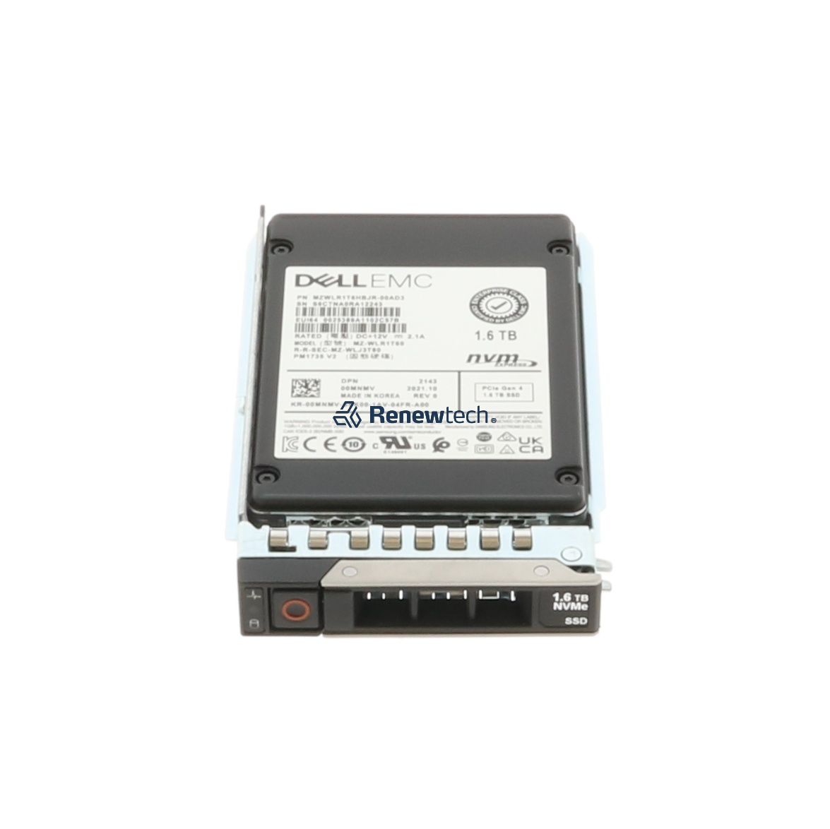 Dell G14 0MNMV MZWLR1T6HBJR 1.6TB PCIe Gen 4.0 x4 3D TLC 3DWPD Mixed Use U.2 NVMe 2.5in Solid State Drive (0MNMV_G14) thumbnail