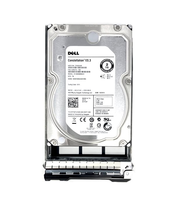 Dell G13 07RGK3 2TB 7.2K RPM SAS 6Gb/s 512n 128MB 3.5 NearLine Hard Drive (0R755K-07RGK3) thumbnail