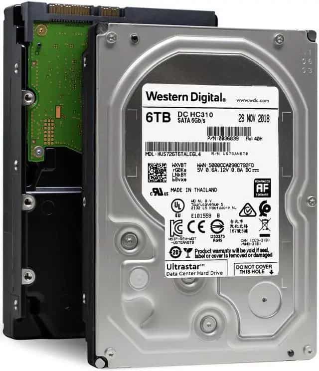 Western Digital WD Ultrastar DC HC310 HUS726T6TALE6L4 (0B36039) thumbnail