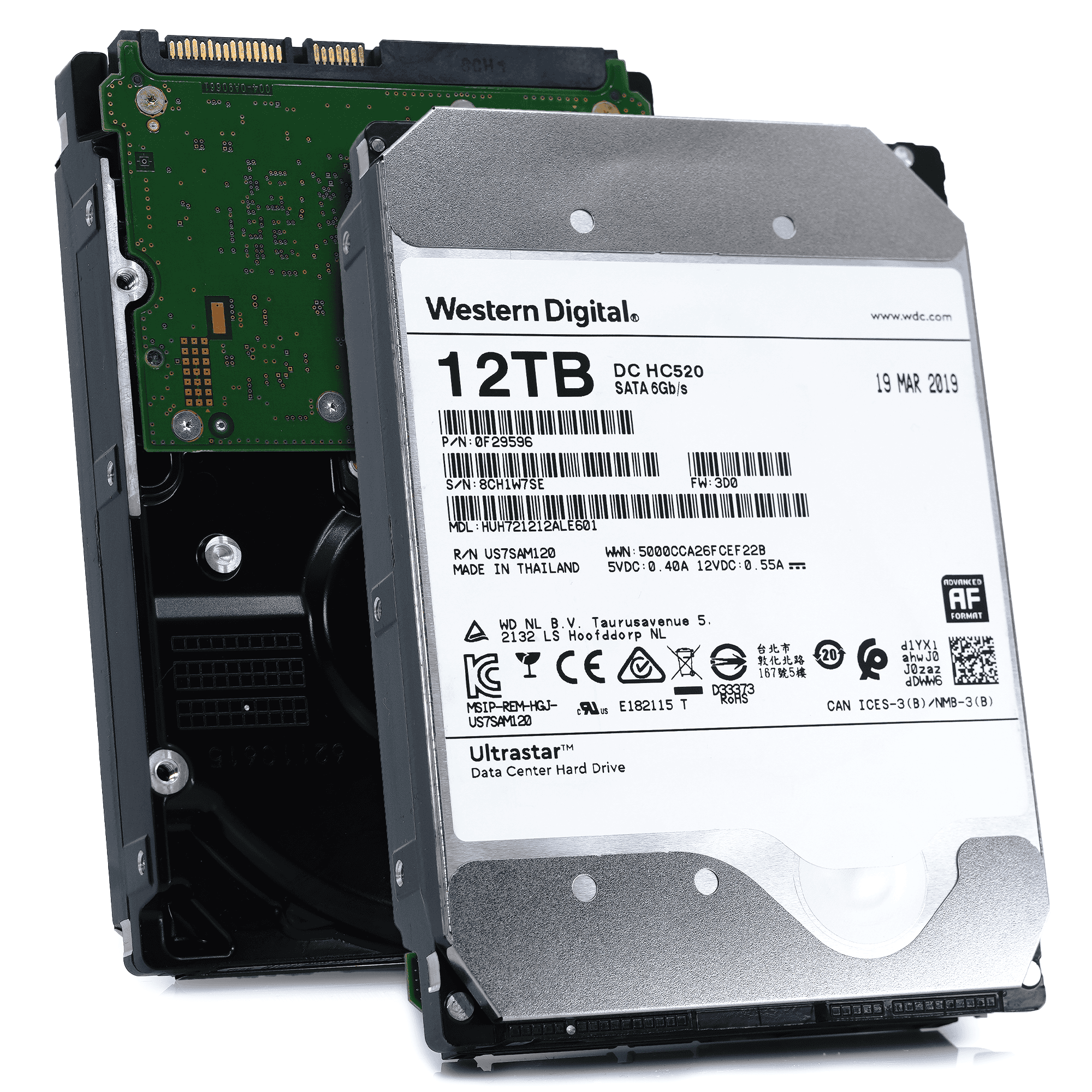 Dell G14 0KTJTY 12TB 7.2K RPM SATA 6Gb/s 512e 3.5in Refurbished HDD (0V308G_DELLG14_SR_20) thumbnail