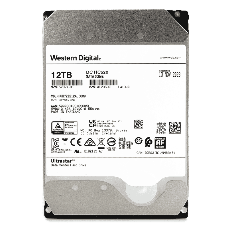 Dell G14 400-AWNB 12TB 7.2K RPM SATA 6Gb/s 512e 256MB 3.5in Refurbished HDD (0V308G_DELLG14_SR_33) thumbnail