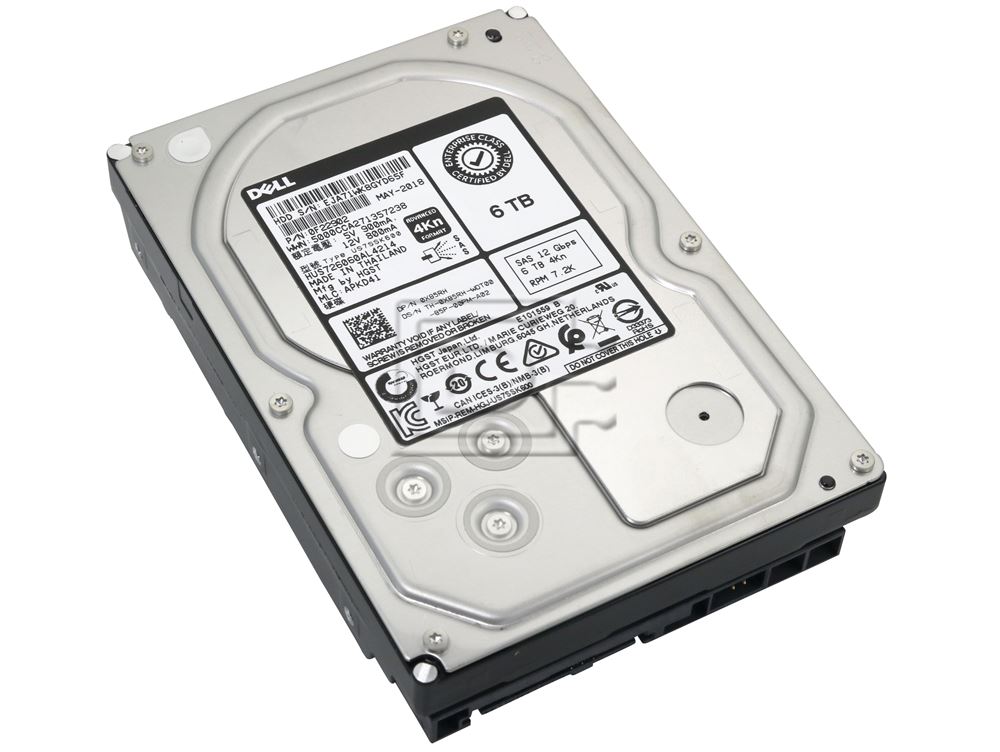 Dell Ultrastar 7K6000 0X85RH HUS726060AL4214 6TB 7.2K RPM SAS 12Gb/s 4Kn 3.5in Refurbished HDD (0X85RH-REF) thumbnail