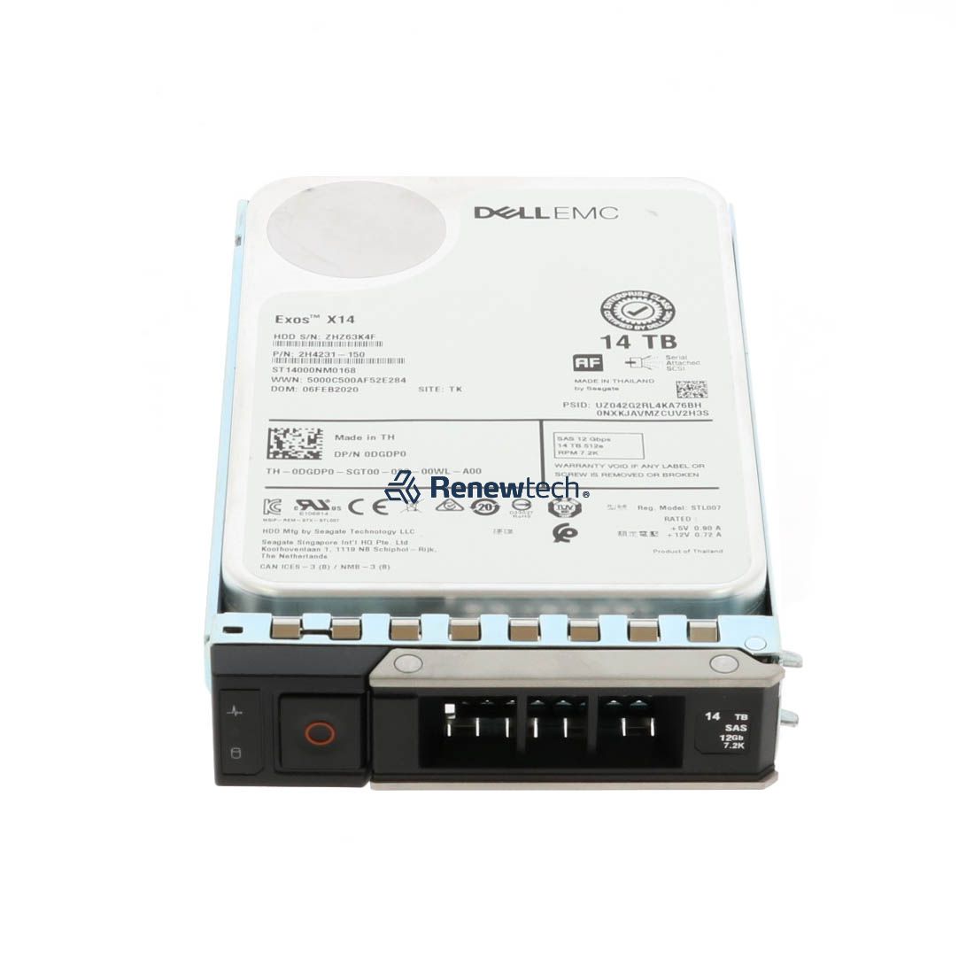 Dell G14 400-BEHS 14TB 7.2K RPM SAS 12Gb/s 512e 256MB 3.5in Refurbished HDD (0XXFFG_DELLG14_SR_2) thumbnail