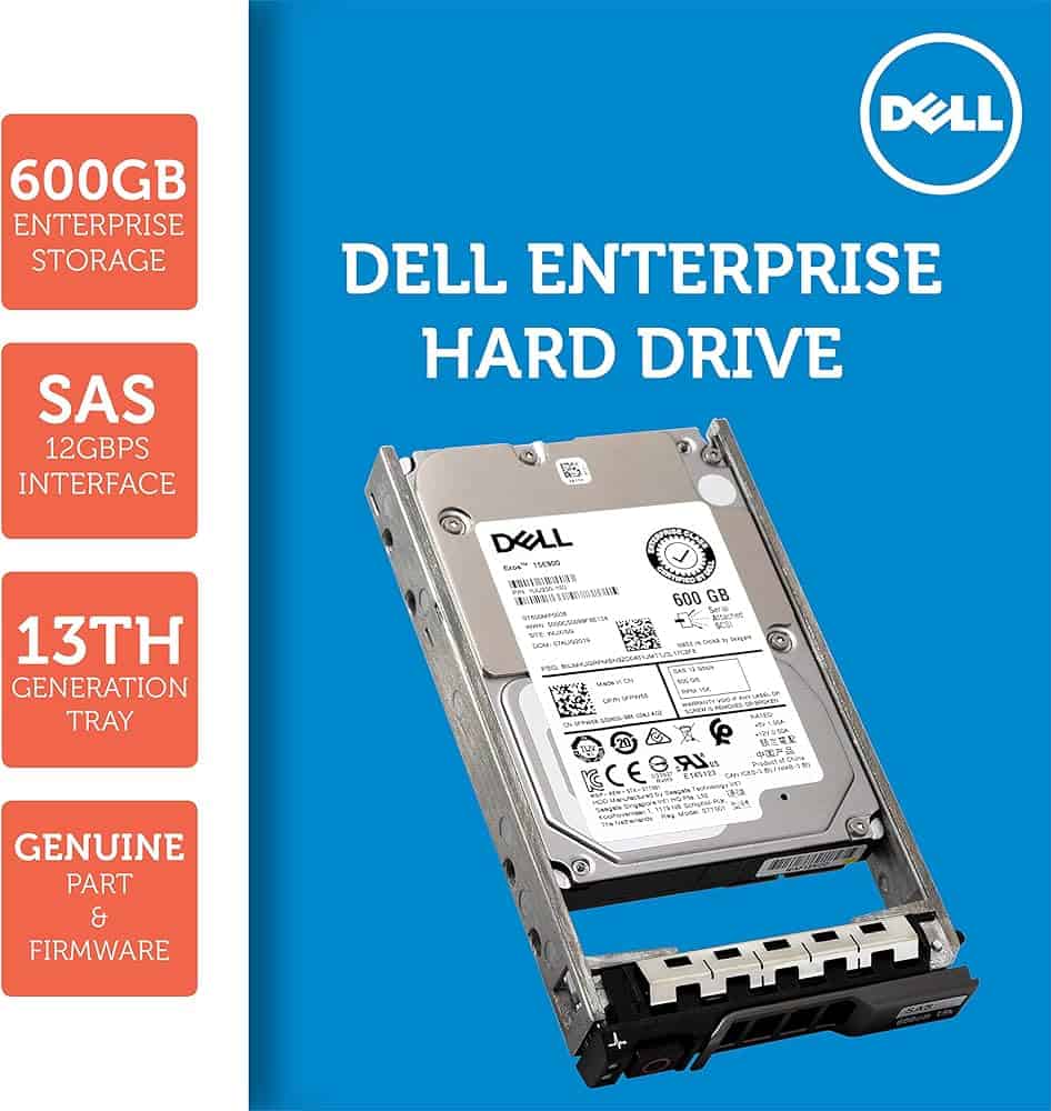 Dell G13 400-AJPC 1.2TB 10K RPM SAS 12Gb/s 512n 2.5 to 3.5 Hybrid Hard Drive (400AJPD-400AJPC_G13_CONVERT) thumbnail