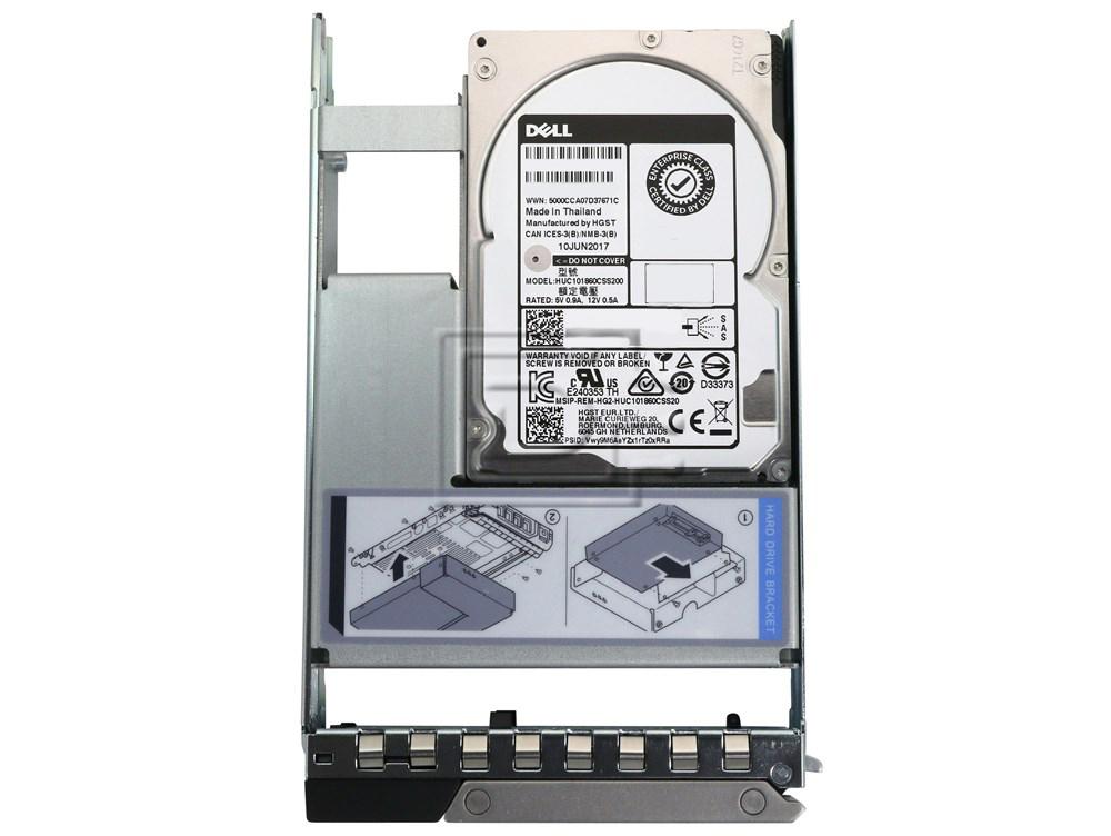 Dell G13 HWP3X 1.8TB 10K RPM SAS 12Gb/s 512e 2.5 to 3.5 Hybrid Hard Drive (400AJQP-HWP3X_G13_CONVERT) thumbnail