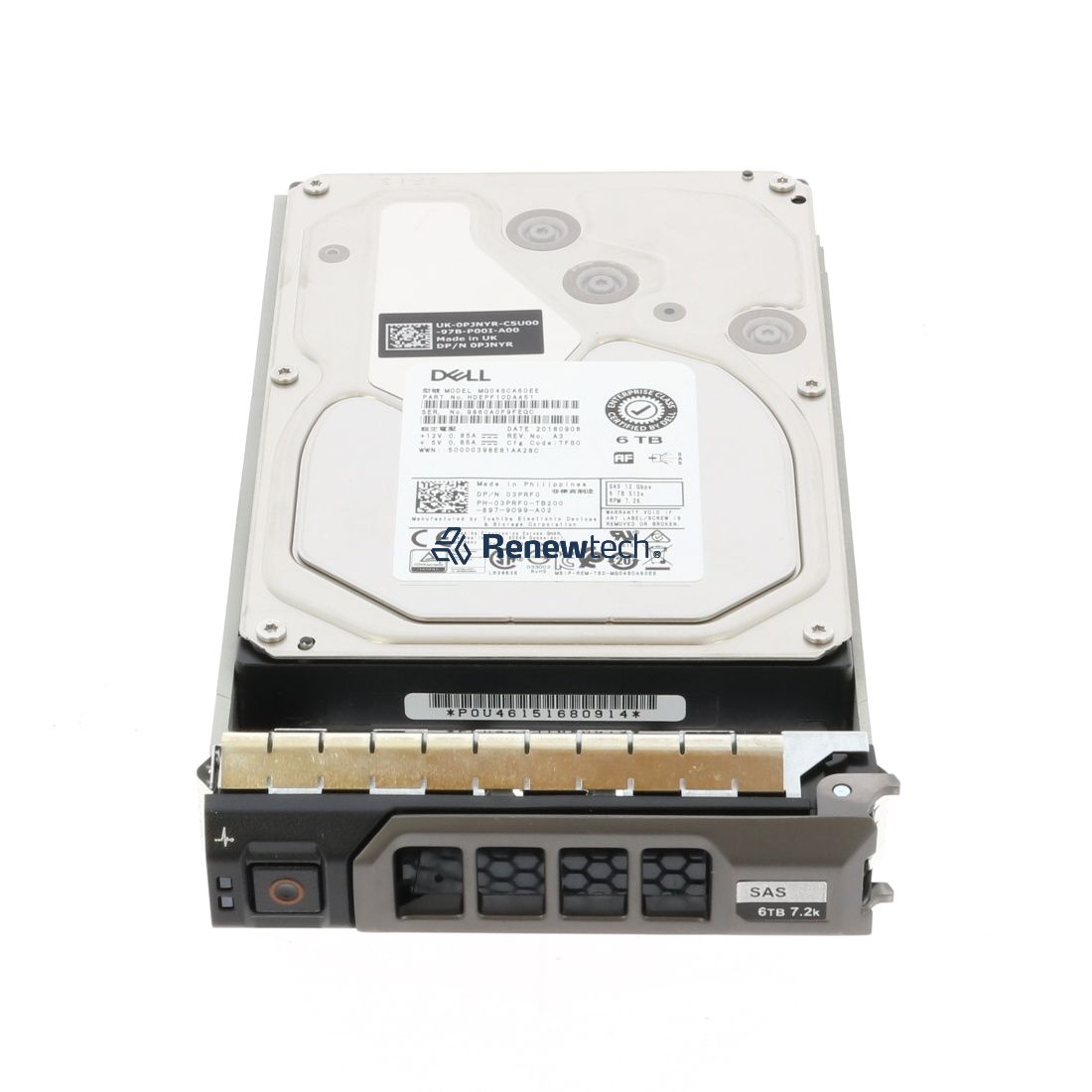 Dell G13 400-AHYX 6TB 7.2K RPM SAS 6Gb/s 512e 3.5 NearLine Hard Drive (400ALCR-400AHYX) thumbnail