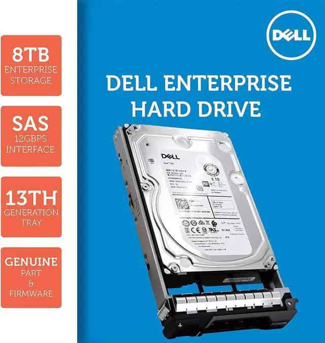 Dell G13 400-AMPJ 8TB 7.2K RPM SAS 12Gb/s 512e 3.5 NearLine Hard Drive (400AMPG-400AMPJ) thumbnail