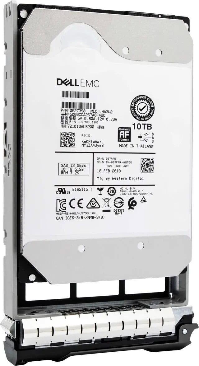 Dell G13 400-ANVH 10TB 7.2K RPM SAS 12Gb/s 512e 3.5 NearLine Hard Drive (400ANVL-400ANVH) thumbnail
