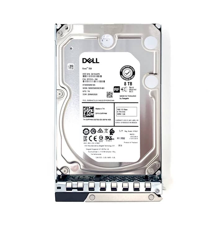 Dell G14 07KDP0 8TB 7.2K RPM SAS 12Gb/s 512e 3.5 NearLine Hard Drive (400ATKR) thumbnail