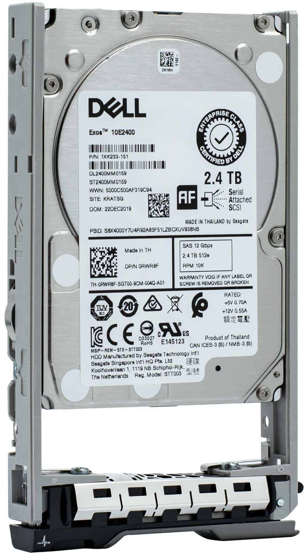 Dell G13 400-AVBW 2.4TB 10K RPM SAS 12Gb/s 512e 2.5 Hard Drive (400AUQX-400AVBW) thumbnail