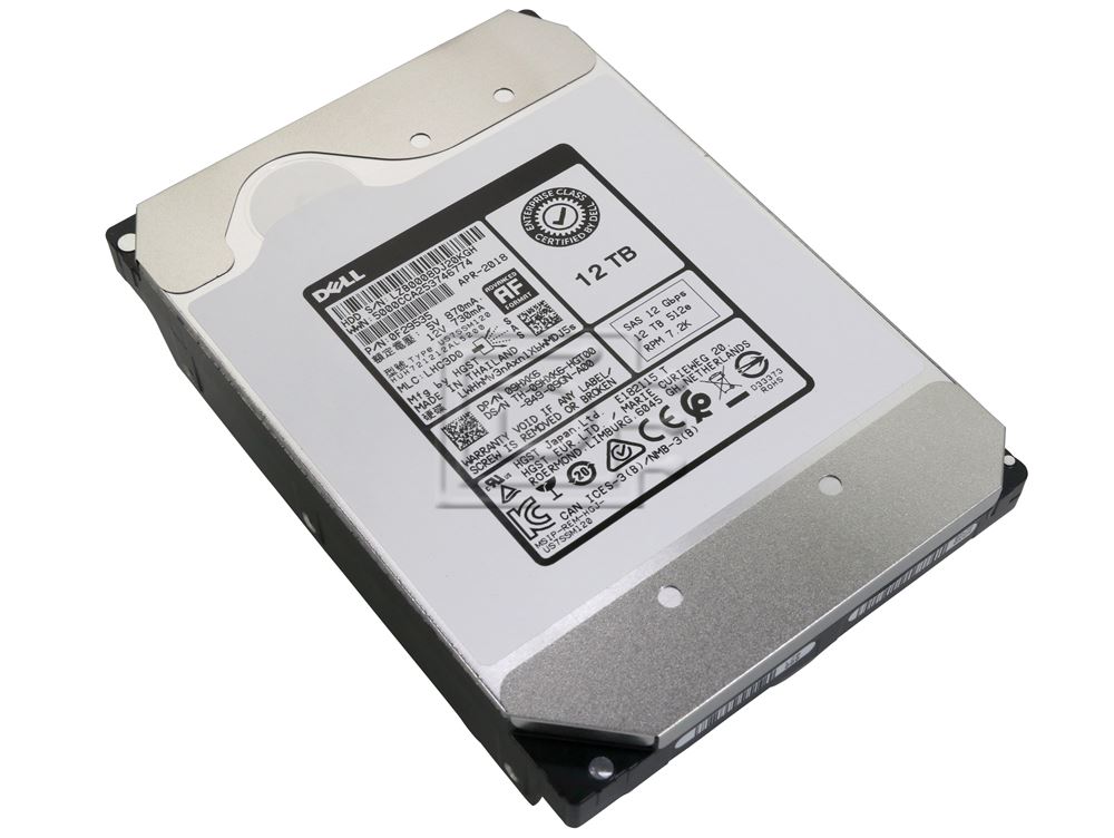 Dell G14 HUH721212AL5200 12TB 7.2K RPM SAS 12Gb/s 512e 3.5 NearLine Hard Drive (401ABHX-HUH721212AL5200) thumbnail