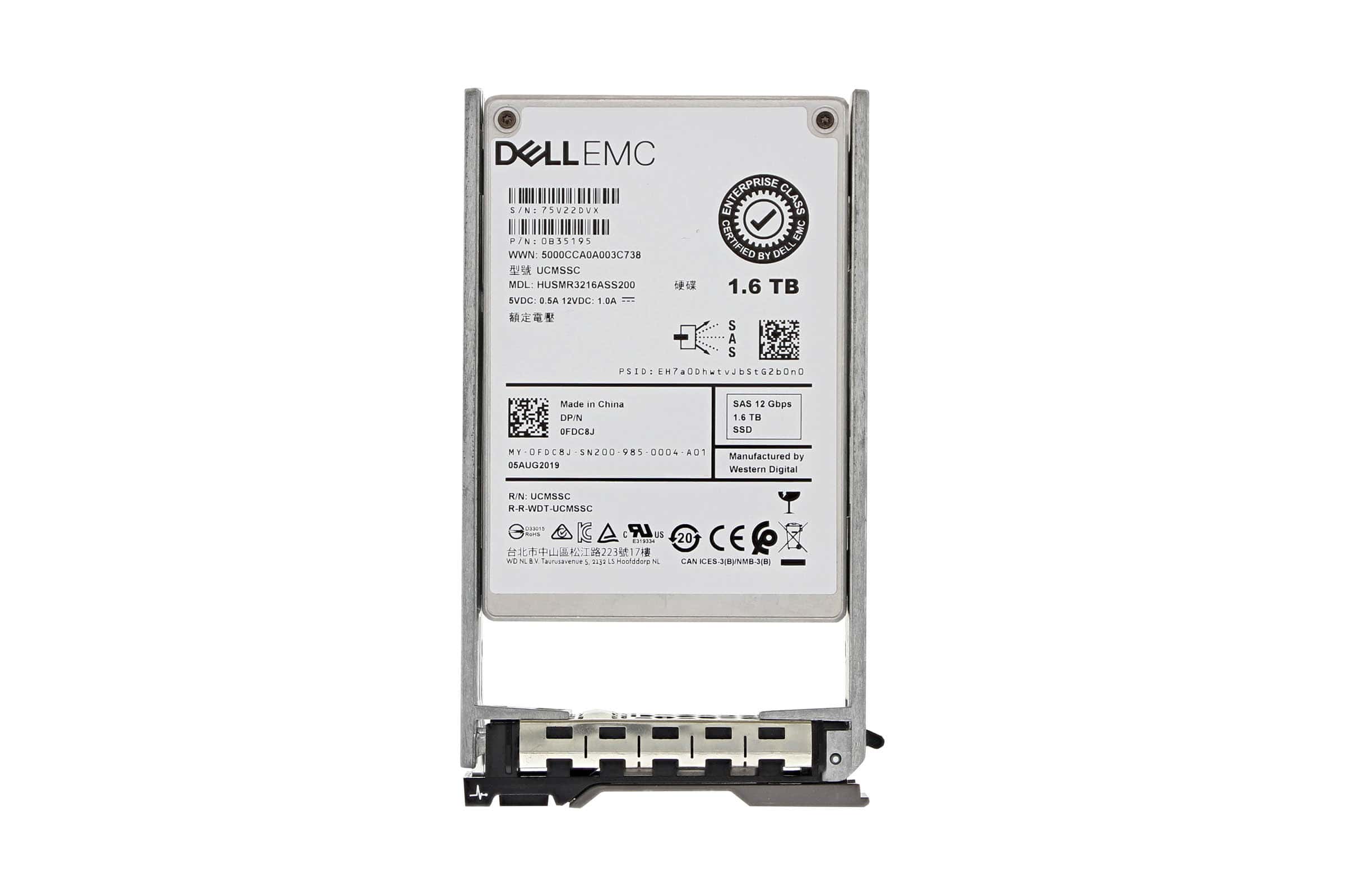 Dell G13 FDC8J HUSMR3216ASS200 1.6TB SAS 12Gb/s 2.5in Solid State Drive (FDC8J_G13) thumbnail