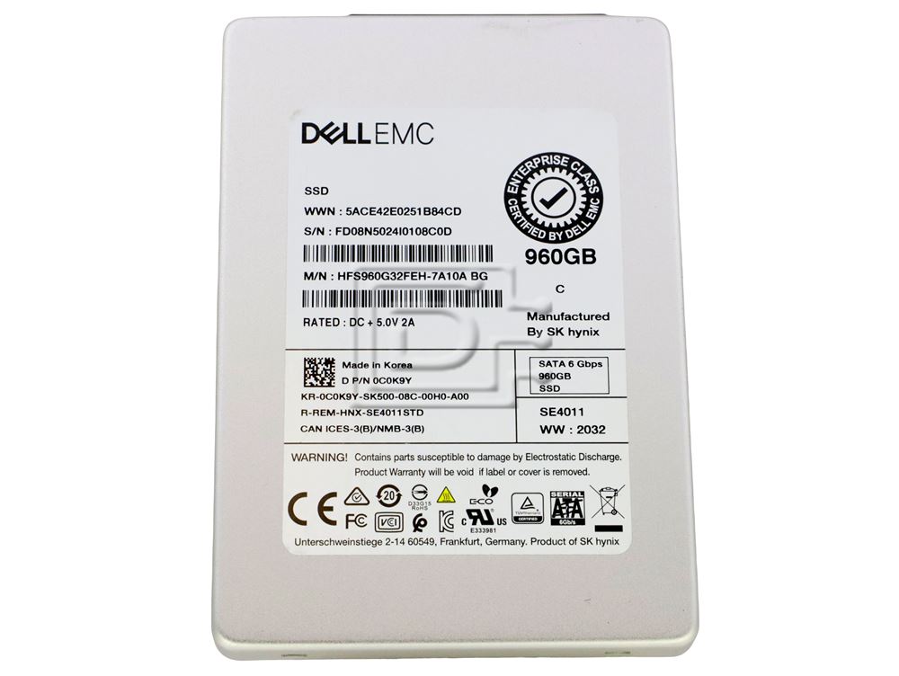 Dell G14 07GR2K 960GB SATA 6Gb/s 3D TLC 2.5in Solid State Drive (HFS960G32FEH-DELL_DELLG14) thumbnail