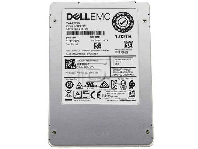 Dell G13 0KJR1M 1.92TB 0.6 DWPD SATA 6Gb/s 3D TLC 2.5in Solid State Drive (KHK6XLSE1T92_DELL13) thumbnail
