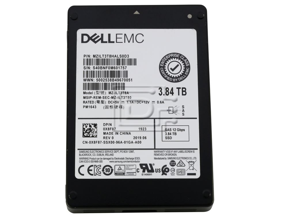 Dell G13 118033343 3.2TB 3 DWPD SAS 12Gb/s 3D TLC Hybrid 3.5in Solid State Drive (MZILT3T2HALS-DELL_DELLG13_CONVERT) thumbnail