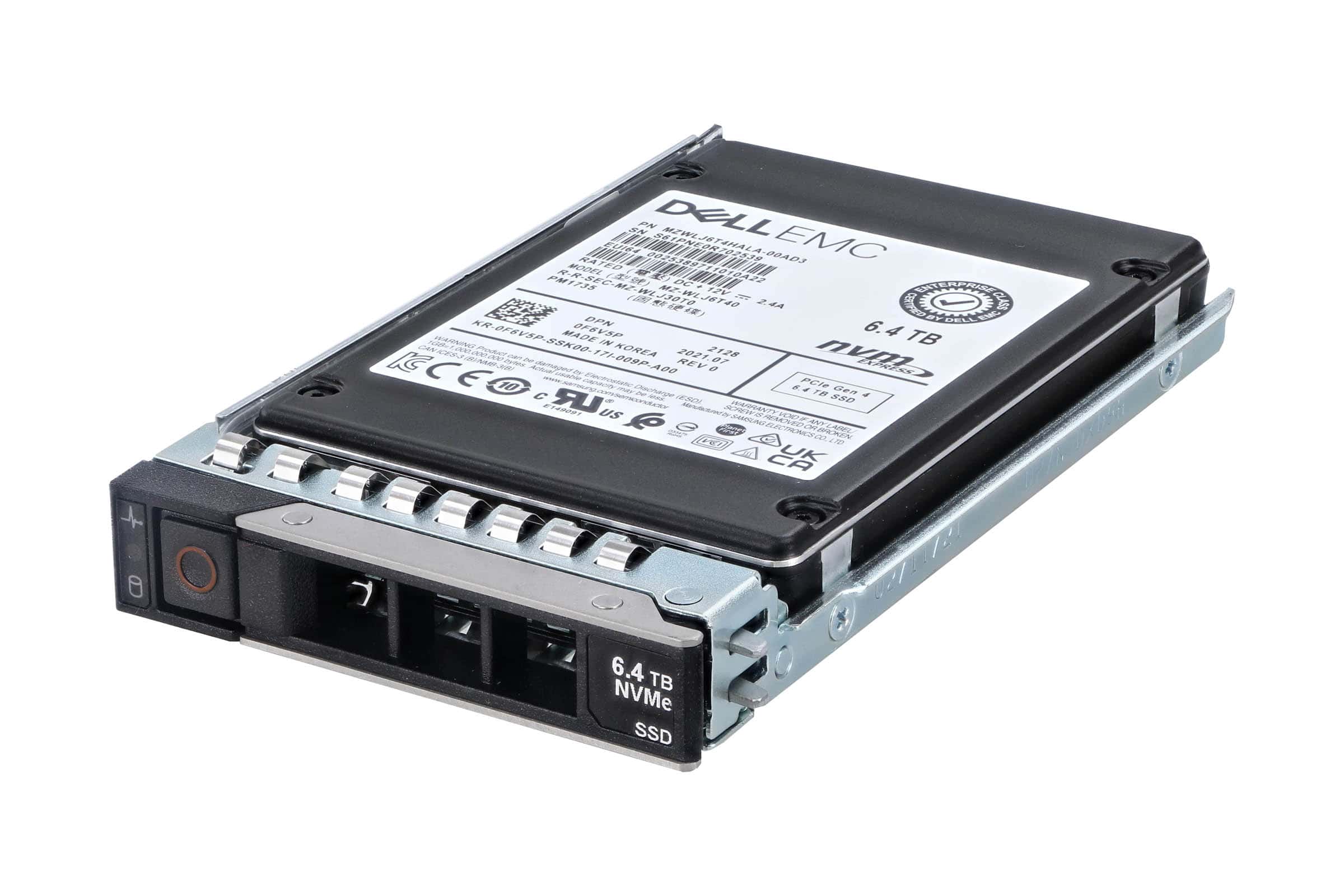 Dell G14 SSDPF2KE064T9TP 0TJ9T4 6.4TB PCIe Gen 4.0 x4 8GB/s 3D TLC 3DWPD SED U.2 NVMe 2.5in Solid State Drive (SSDPF2KE064T9TP) thumbnail