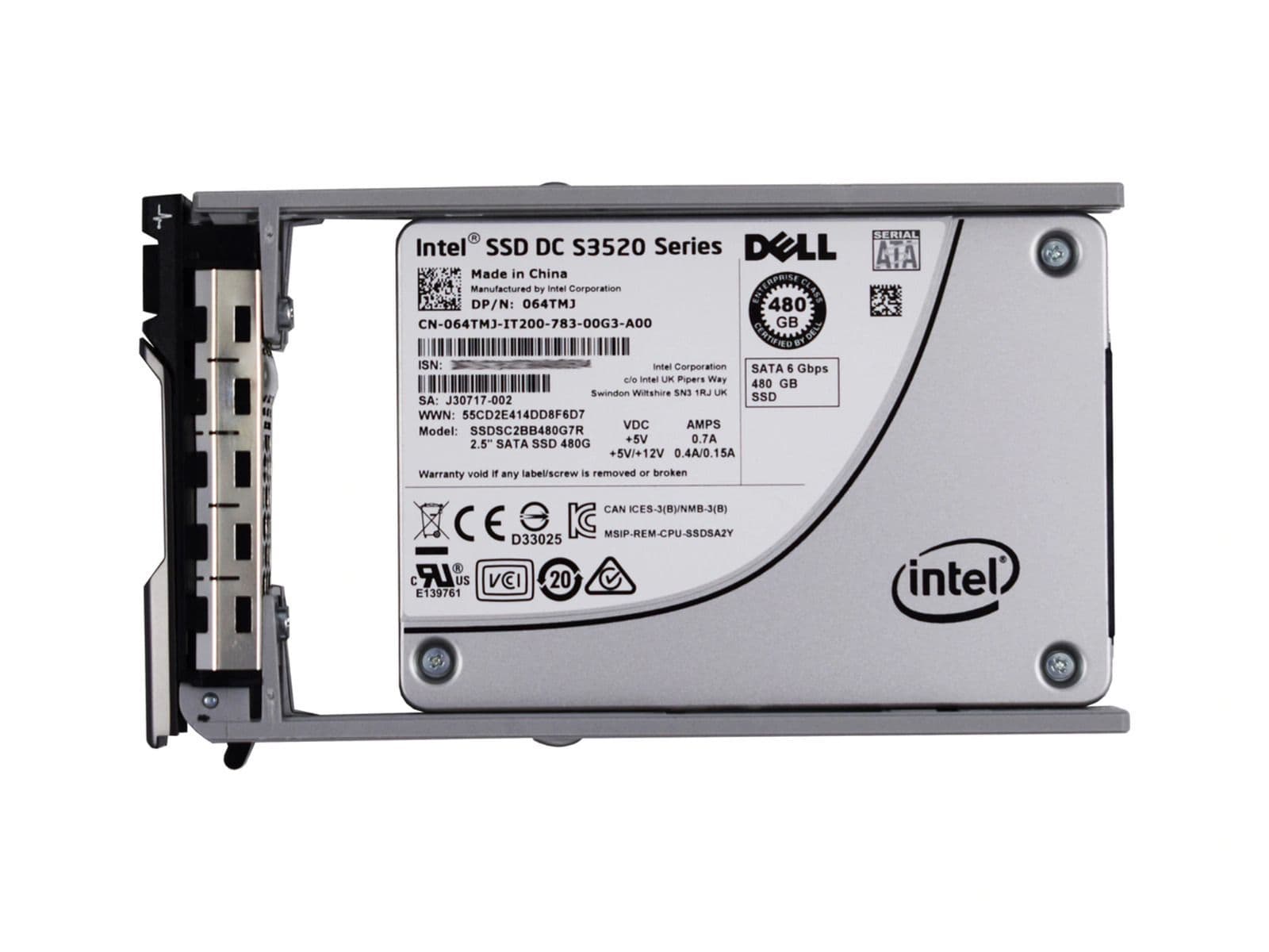 Dell G13 K4RTN 480GB SATA 6Gb/s 2.5 Read Intensive Solid State Drive (SSDSC2BB480G7R-DELL) thumbnail