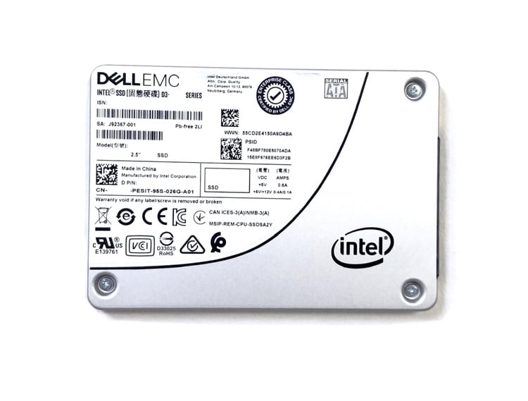 Dell G13 400-AOPV SSDSC2KG019T8R 1.92TB SATA 6Gb/s 3D TLC 3DWPD 2.5in Solid State Drive (SSDSC2KG019T8R-DELL_G13_NB_50) thumbnail