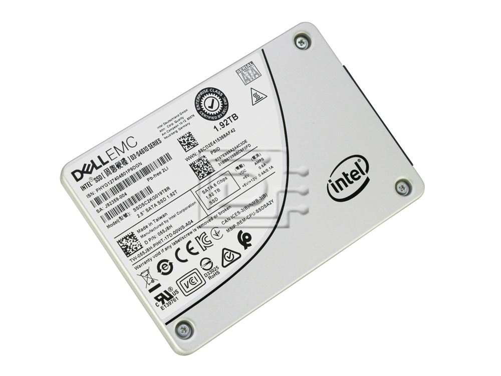 Dell G13 1JXKP SSDSC2KG019T8R 1.92TB SATA 6Gb/s 3D TLC 3DWPD 2.5in Solid State Drive (SSDSC2KG019T8R-DELL_G13_NB_55) thumbnail